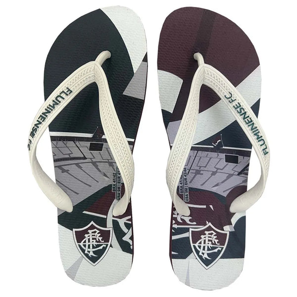 Chinelo Estádio Grená/Verde/Branco